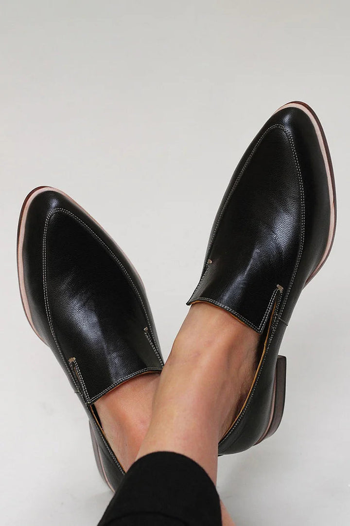 Zofia™ | Mocasines Patchwork Negro