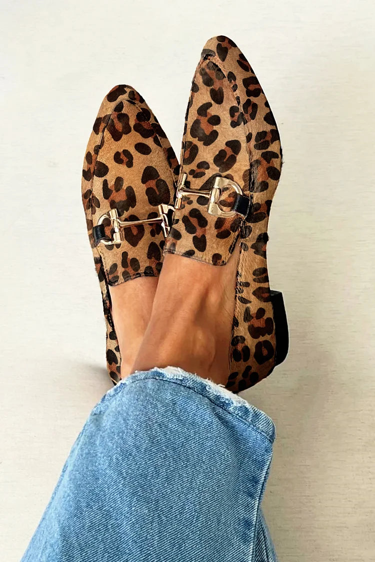 Gia – Mocasines Elegantes de Leopardo
