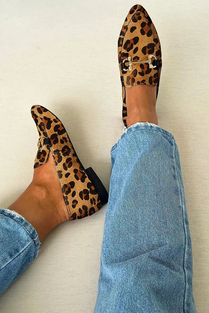 Gia – Mocasines Elegantes de Leopardo