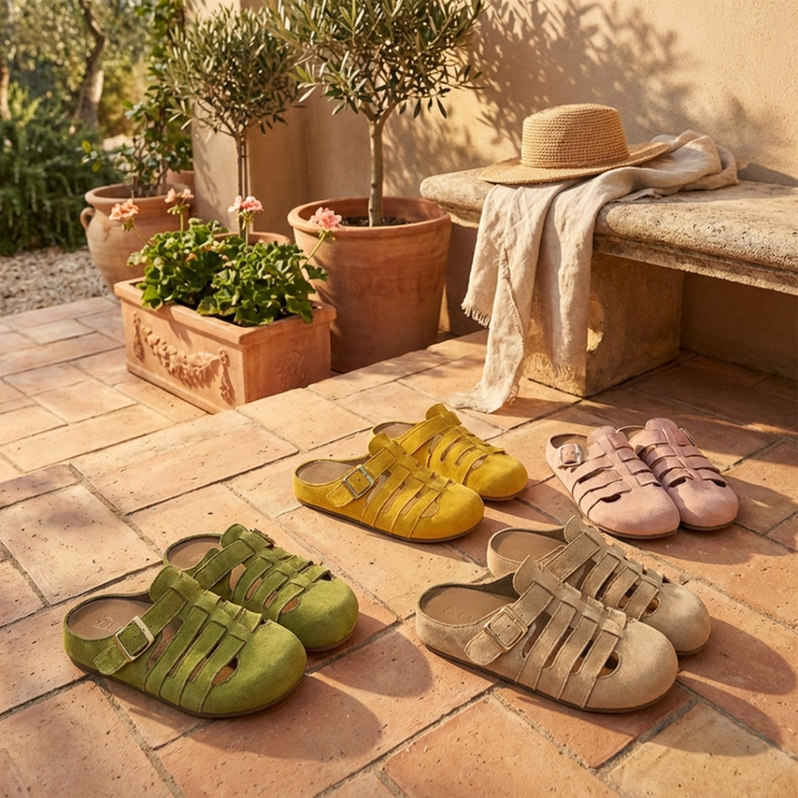 Natalia | Sandalias mule slip-on cómodas