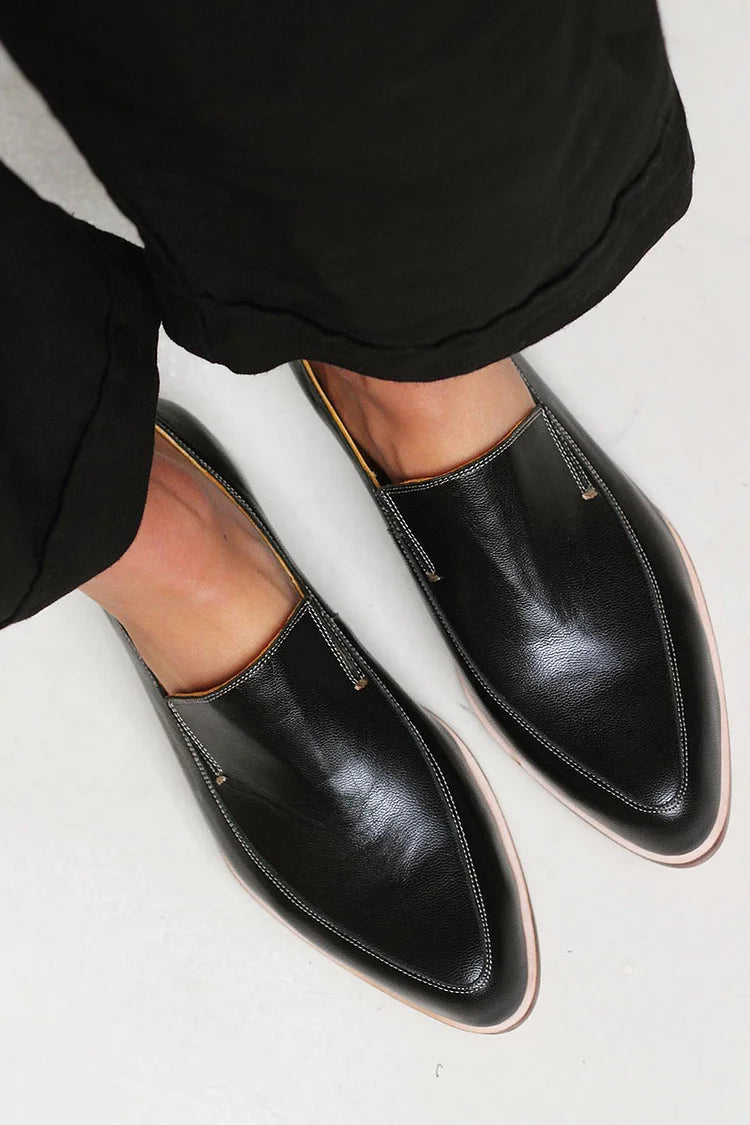 Zofia™ | Mocasines Patchwork Negro