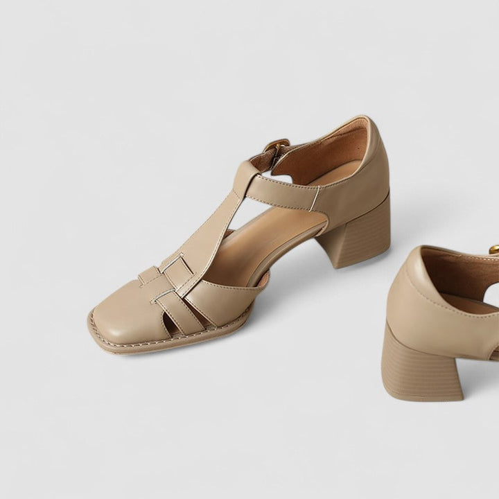Scarlett – Tacones de Bloque con Tira en T Ortopédicos