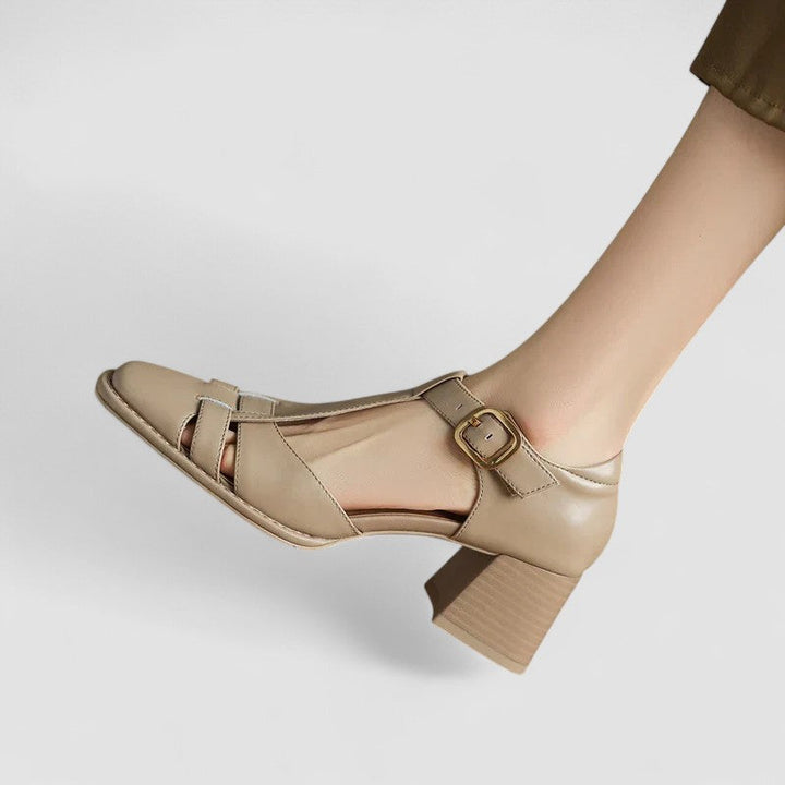 Scarlett – Tacones de Bloque con Tira en T Ortopédicos