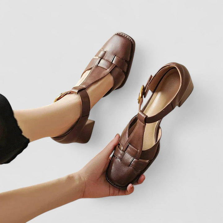Scarlett – Tacones de Bloque con Tira en T Ortopédicos
