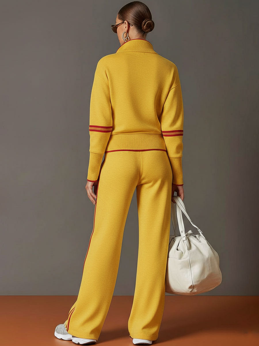 BLUSA Y PANTALÓN DE PIERNAS ANCHAS