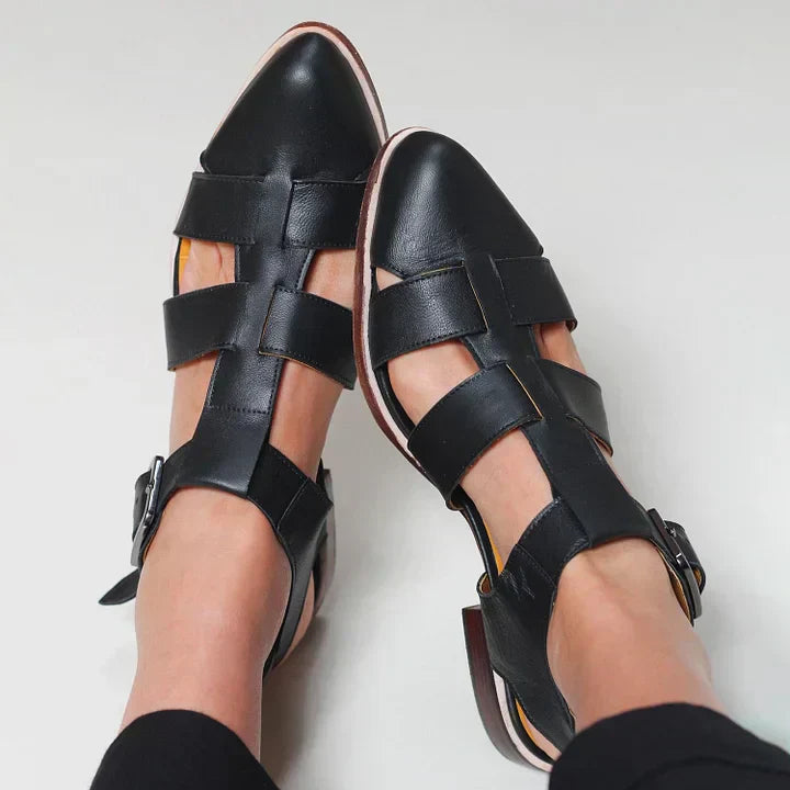 SANDALIAS TRENZADAS DE PUNTA