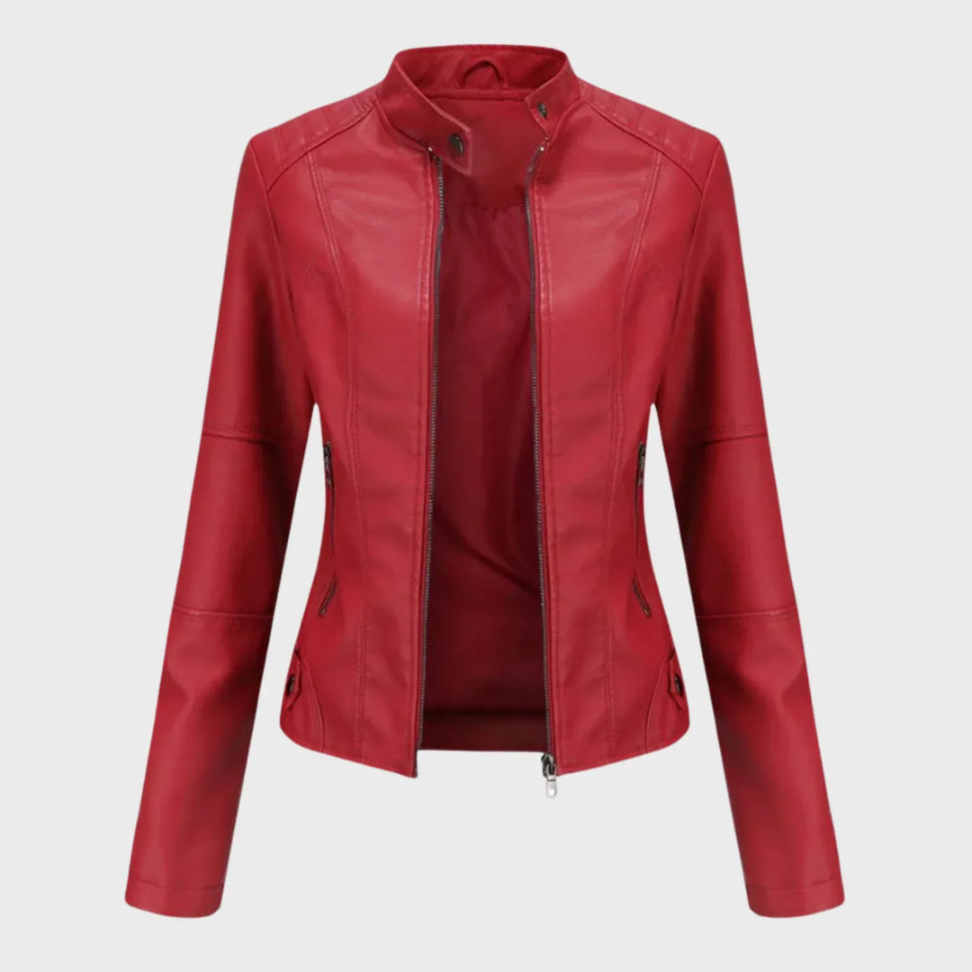 Romina | Chaqueta de Cuero Casual