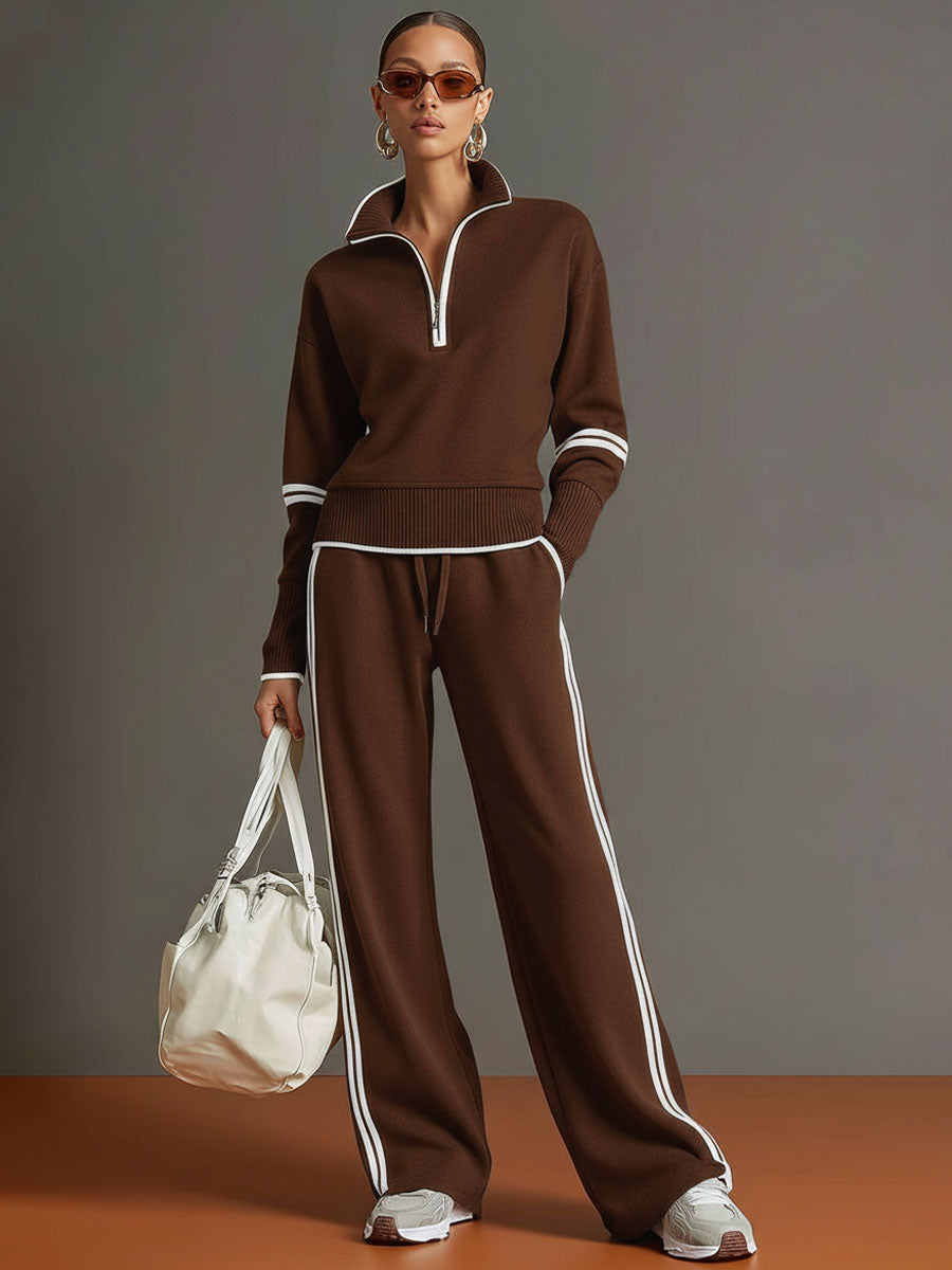 BLUSA Y PANTALÓN DE PIERNAS ANCHAS