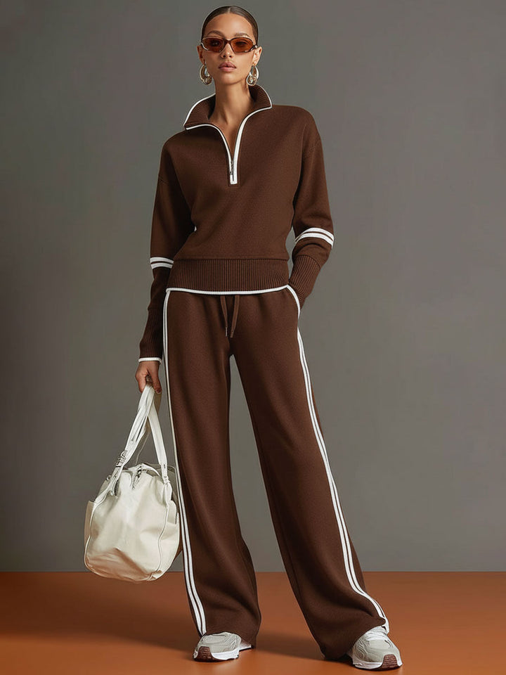 BLUSA Y PANTALÓN DE PIERNAS ANCHAS