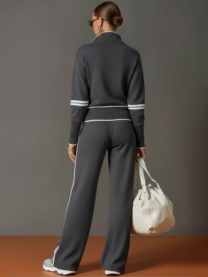 BLUSA Y PANTALÓN DE PIERNAS ANCHAS