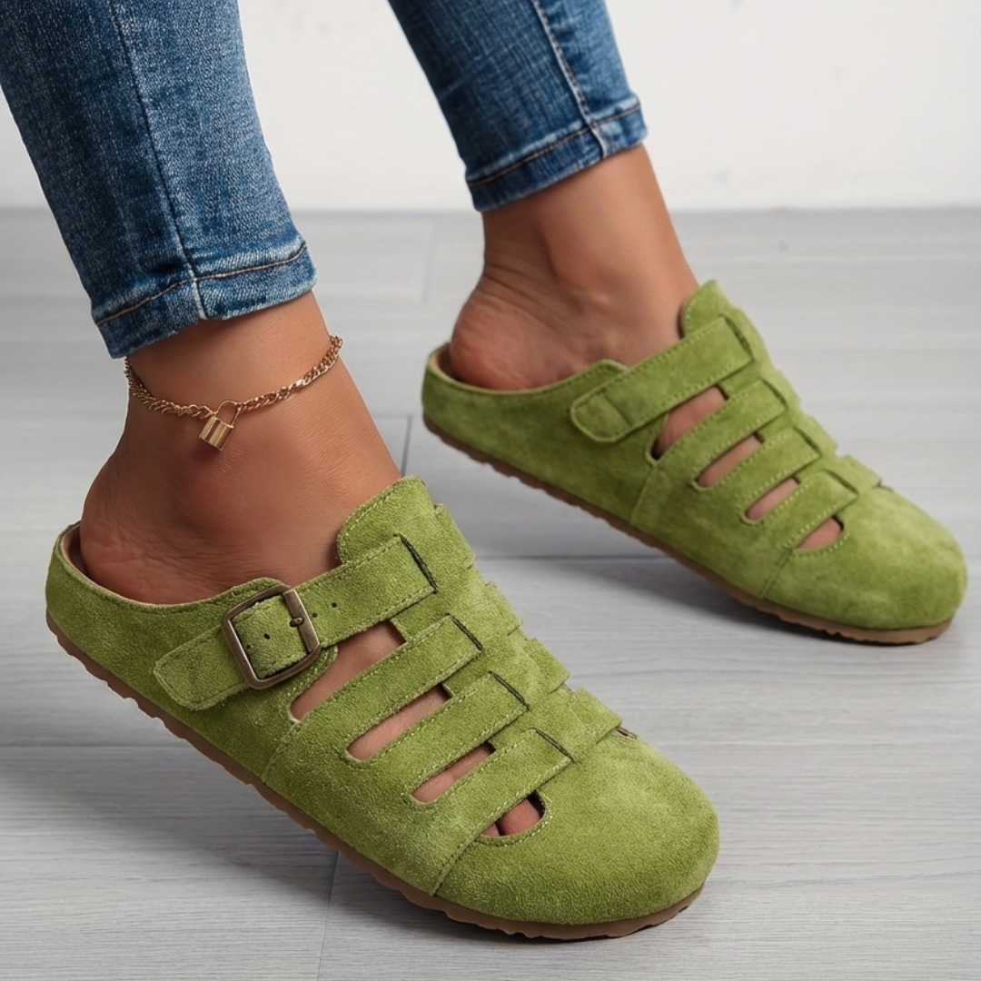 Natalia | Sandalias mule slip-on cómodas