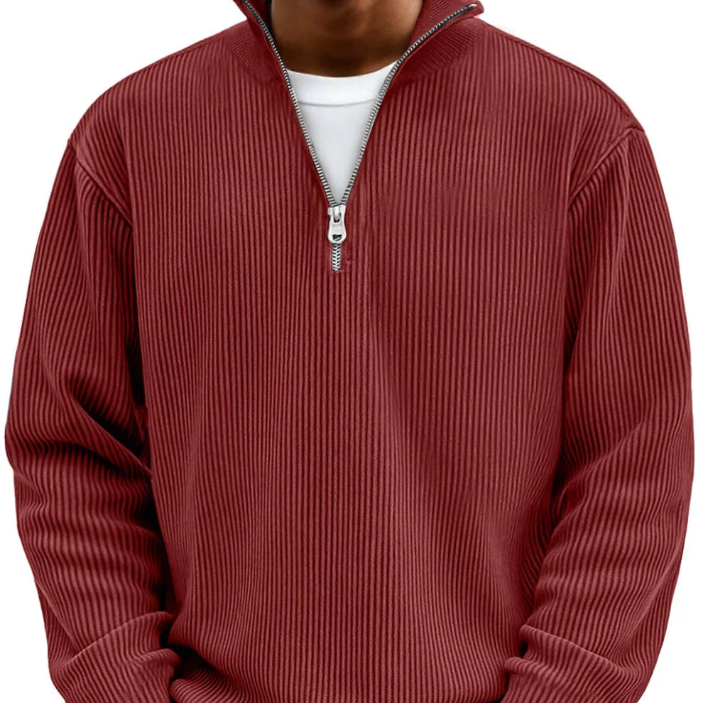 Martín™ | Jersey Elegante de Media Cremallera