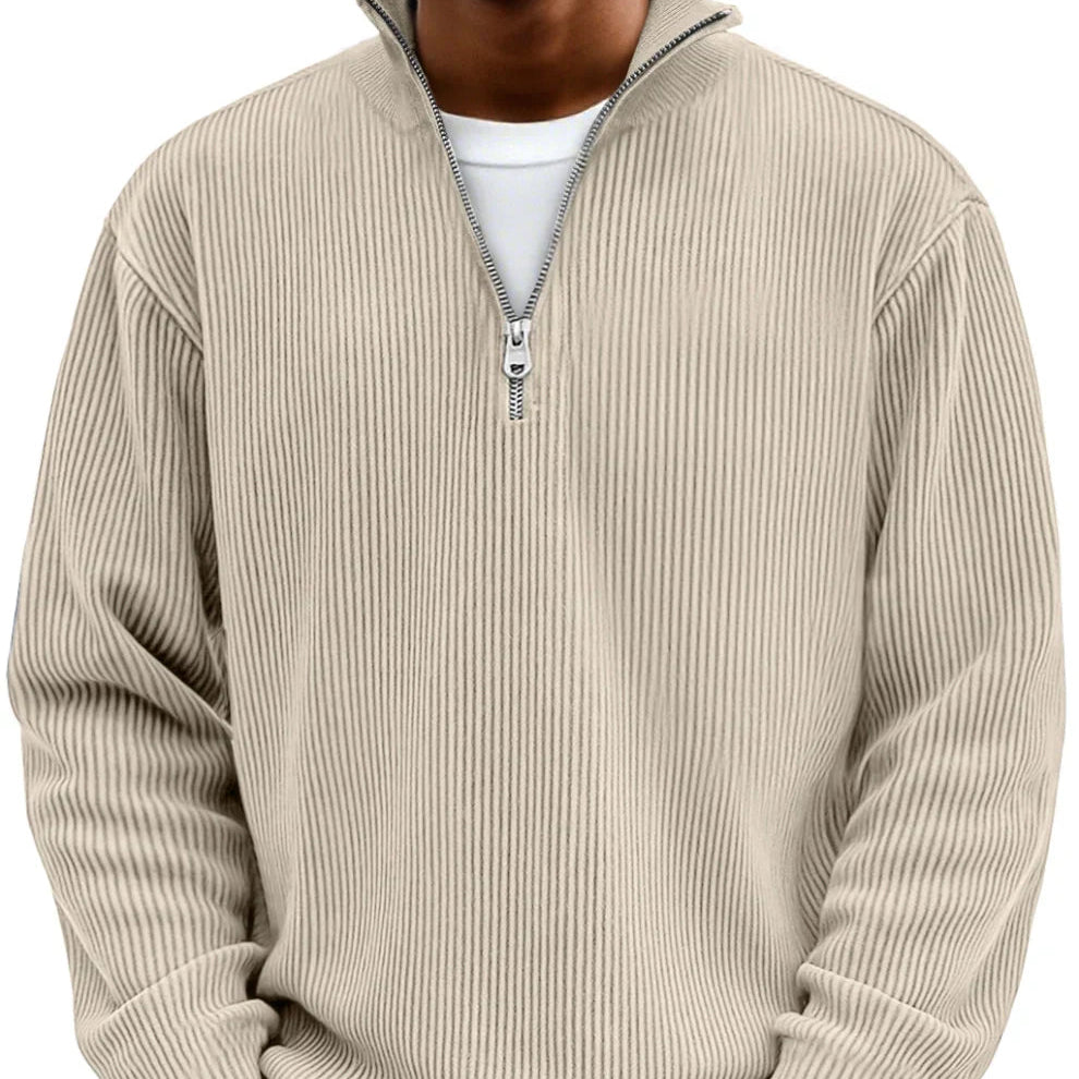 Martín™ | Jersey Elegante de Media Cremallera
