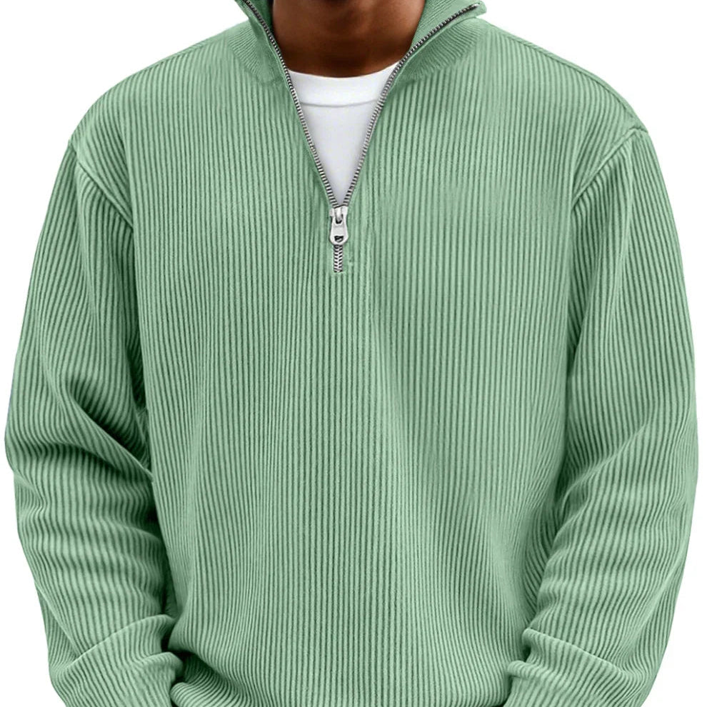 Martín™ | Jersey Elegante de Media Cremallera
