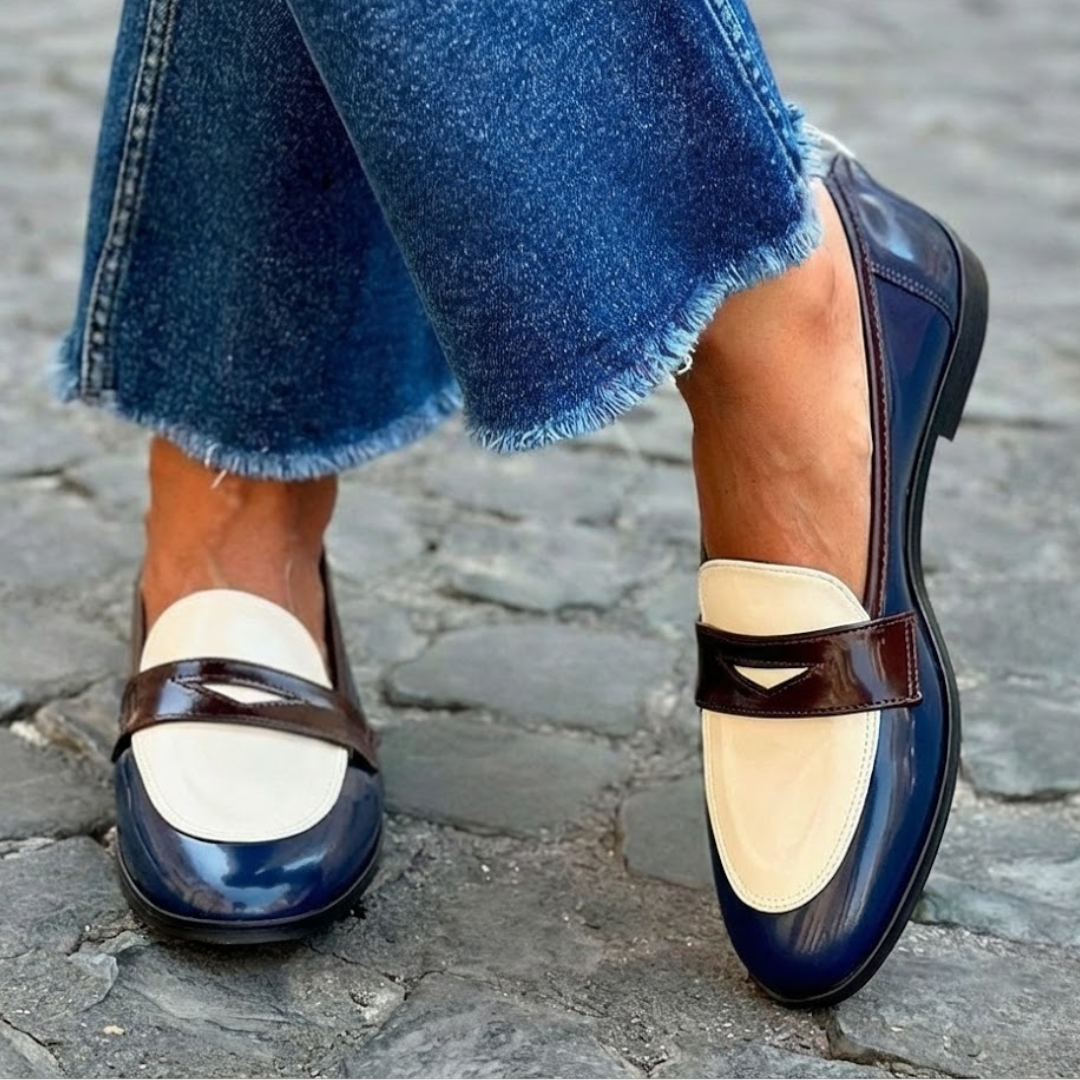 Claudia™ | Mocasines de Contraste