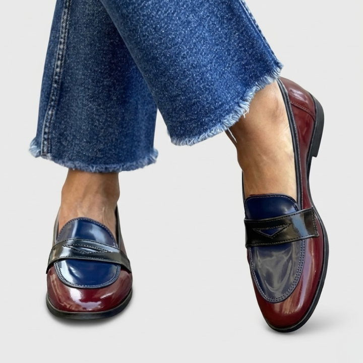 Claudia™ | Mocasines de Contraste