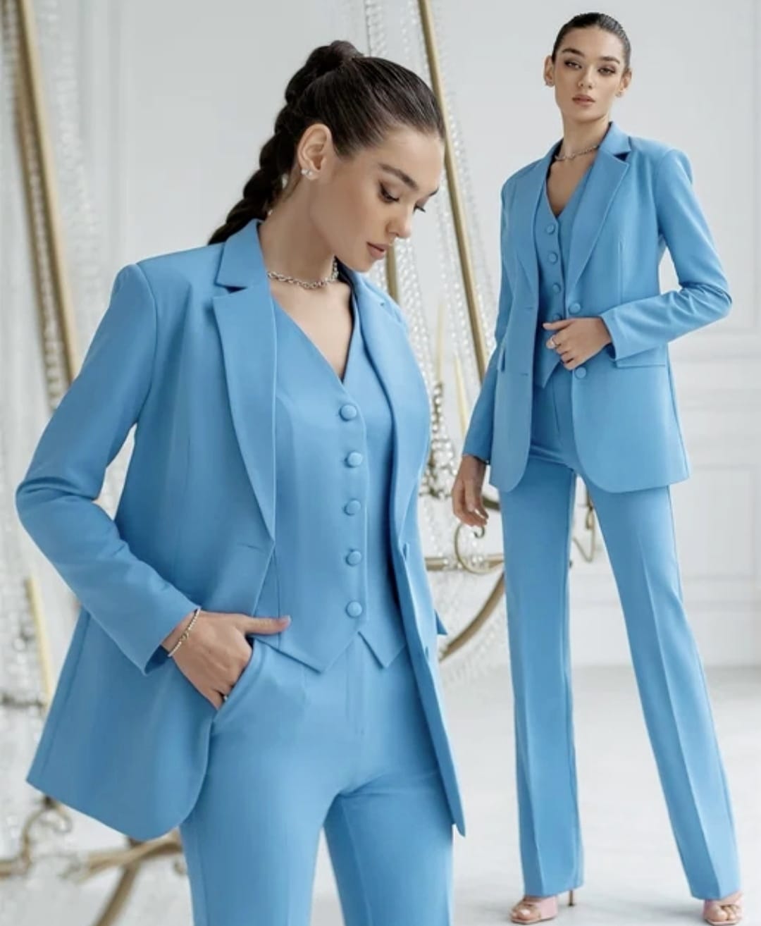 Traje "Safira" (Giacca + Pantalone + Gilet)