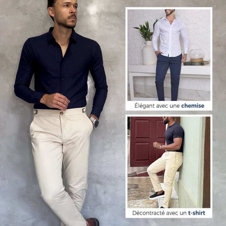 Álvaro - Pantalón masculino slim fit