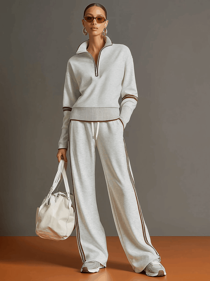 BLUSA Y PANTALÓN DE PIERNAS ANCHAS
