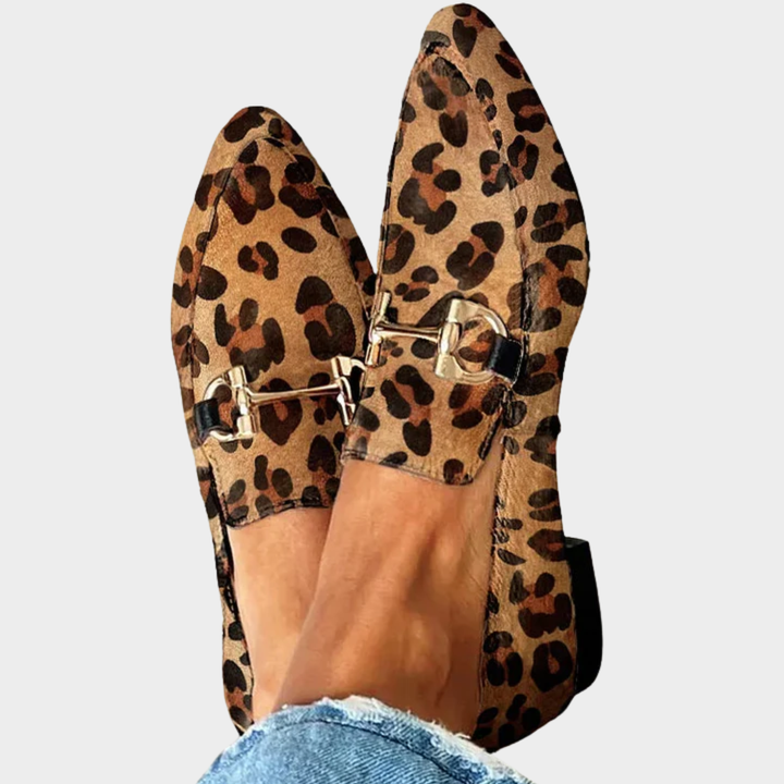 Gia – Mocasines Elegantes de Leopardo