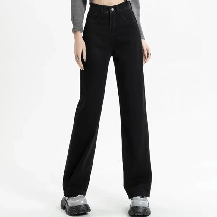 Jeans de Talle Alto y Pierna Ancha – Retro y Cómodos