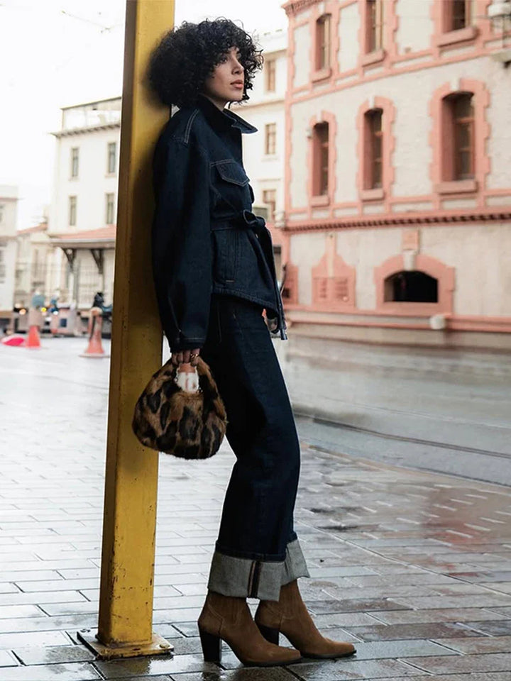 Conjunto Vaquero Vintage – Chaqueta & Pantalón Recto