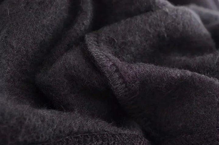Conjunto Femenino de 2 Piezas – Sudadera Fleece & Pantalón de Talle Alto