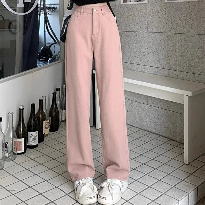 Jeans de Talle Alto y Pierna Ancha – Retro y Cómodos