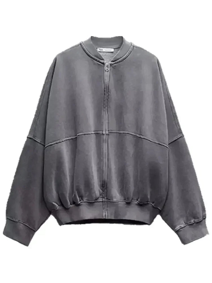 Conjunto Femenino de 2 Piezas – Sudadera Fleece & Pantalón de Talle Alto