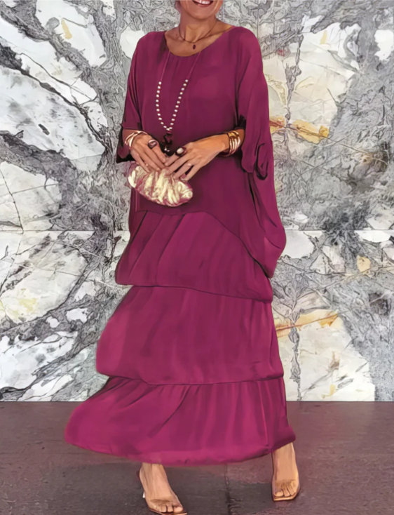Lucille™ | Vestido Maxi Elegante y Fluido