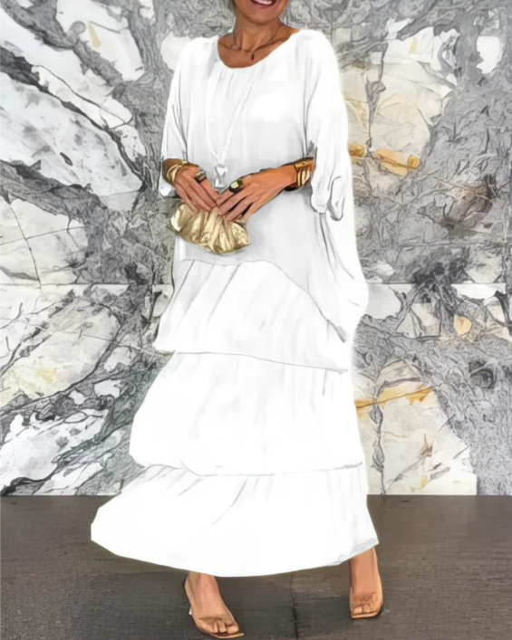 Lucille™ | Vestido Maxi Elegante y Fluido