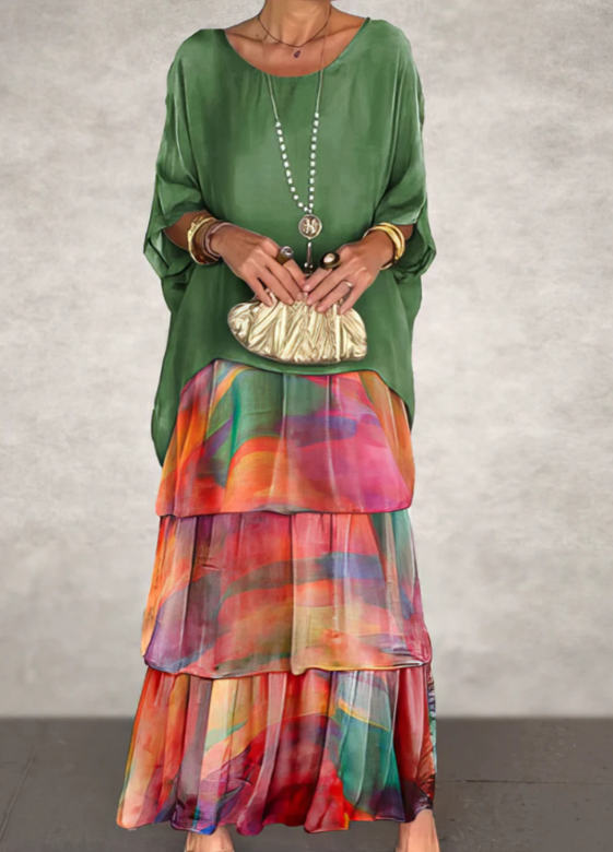 Lucille™ | Vestido Maxi Elegante y Fluido