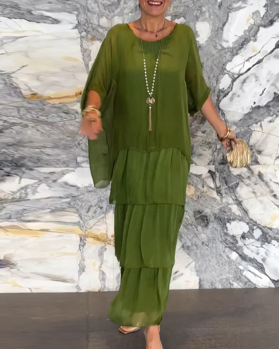Lucille™ | Vestido Maxi Elegante y Fluido