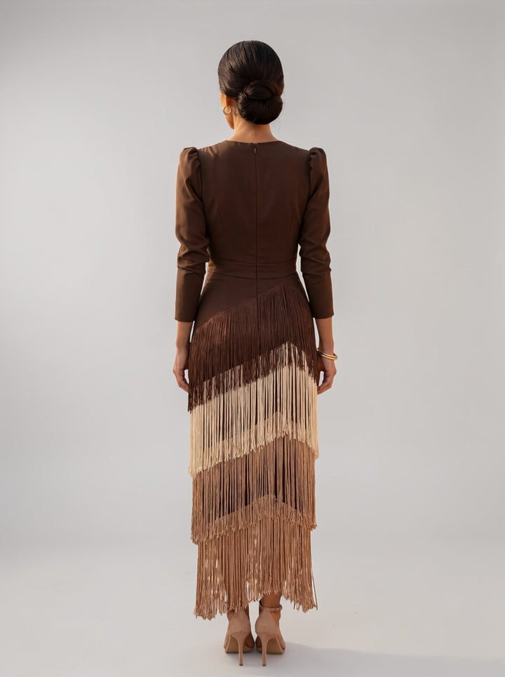 Sofia | Vestido Elegante con Flecos