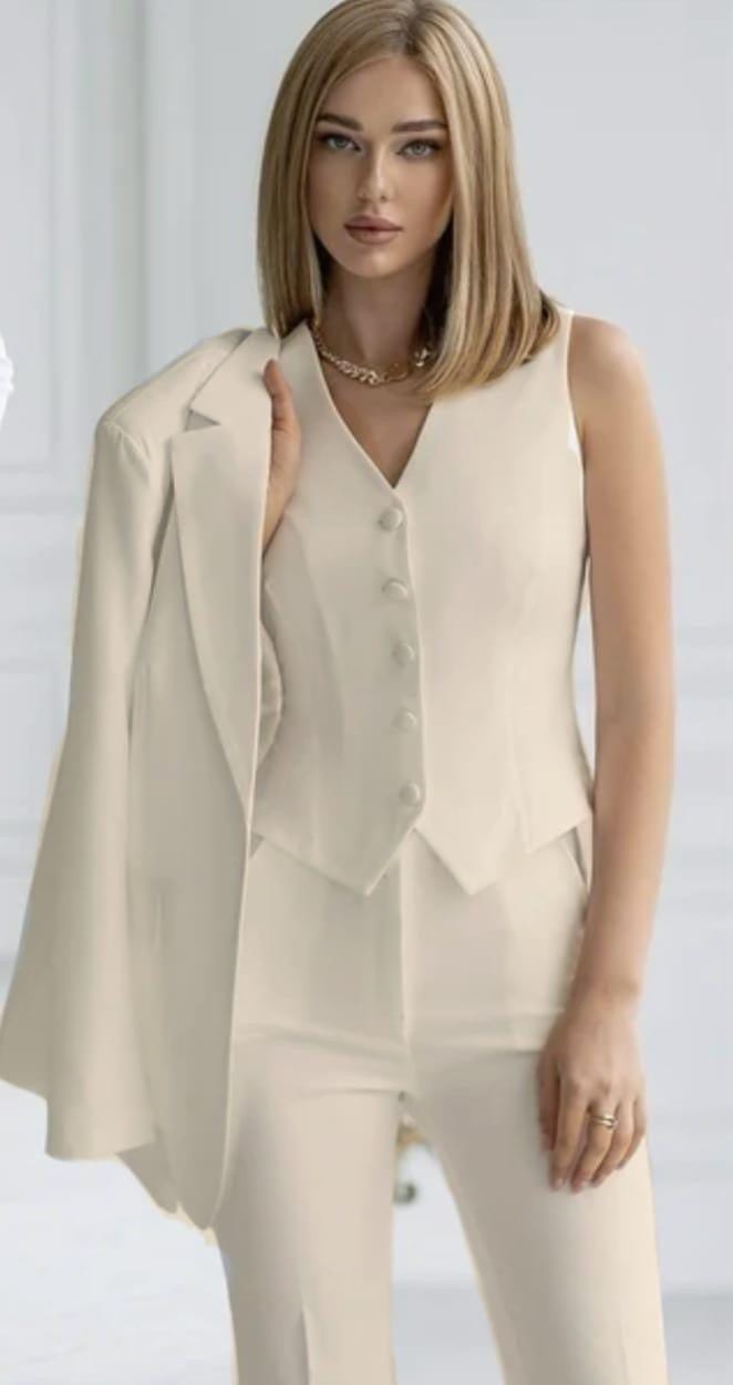 Traje "Safira" (Giacca + Pantalone + Gilet)