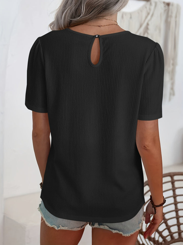 Noémie™ — Camiseta elegante con textura sutil