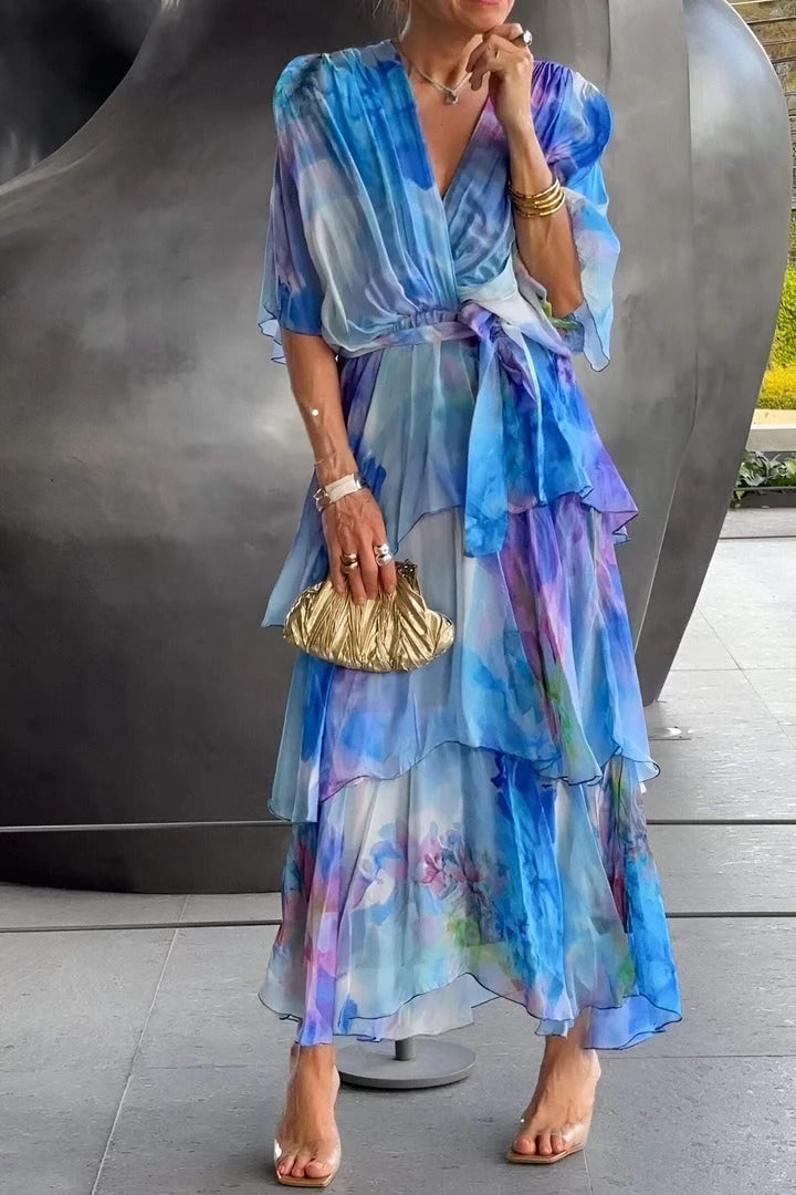 Jade™ | Elegante vestido largo bohemio