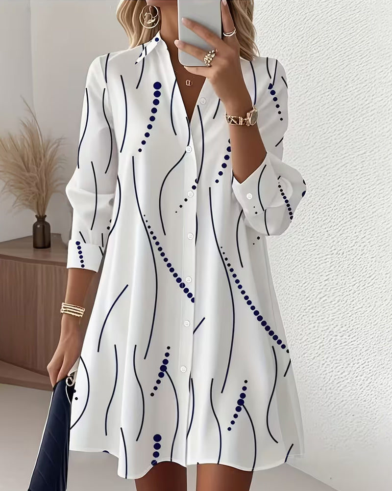 Claudine™ — Vestido Camisa Elegante y Fluido