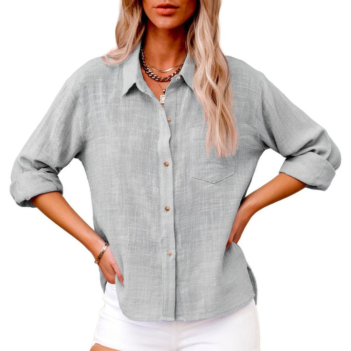 Romane™ — Blusa de algodón elegante de estilo atemporal