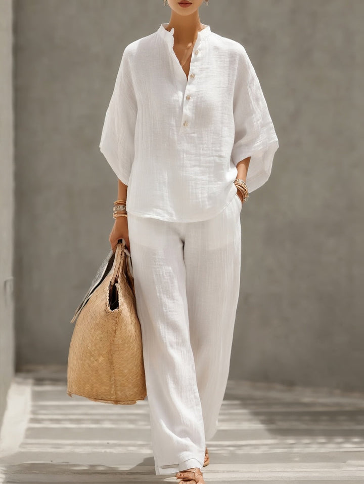 Floriane™ — Conjunto de dos piezas elegante de estilo natural