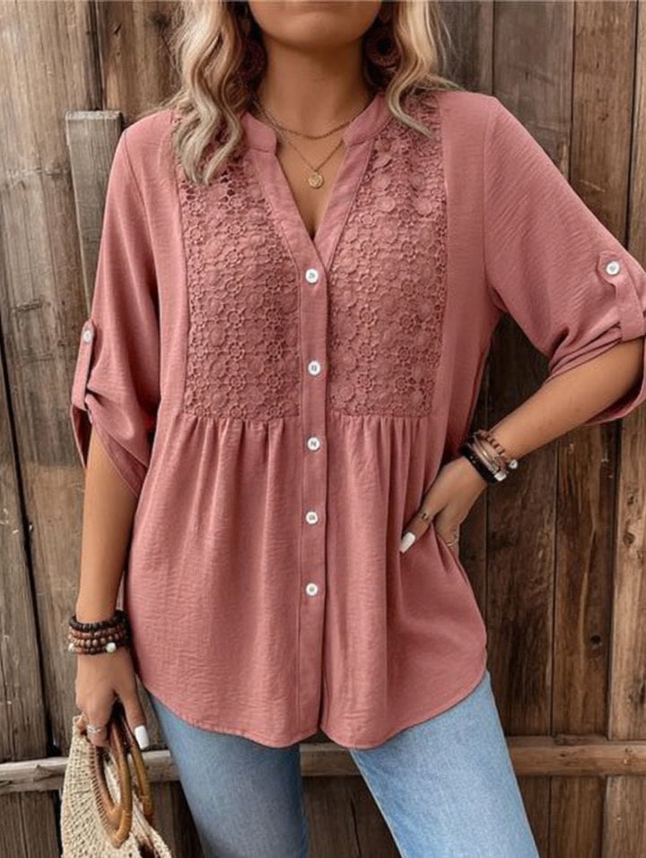 Lucienne™ — Blusa elegante de algodón con encanto natural