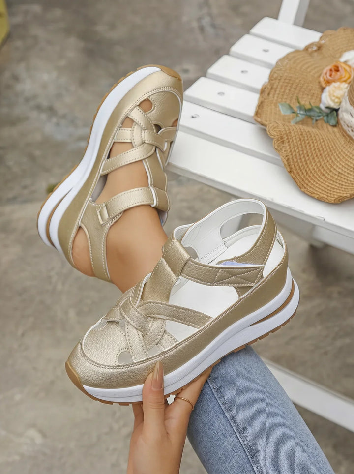 Duna - Sandalias de cuña cómodas para mujer