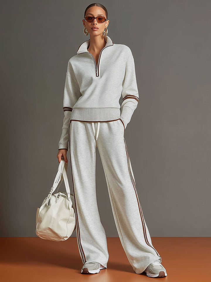 BLUSA Y PANTALÓN DE PIERNAS ANCHAS