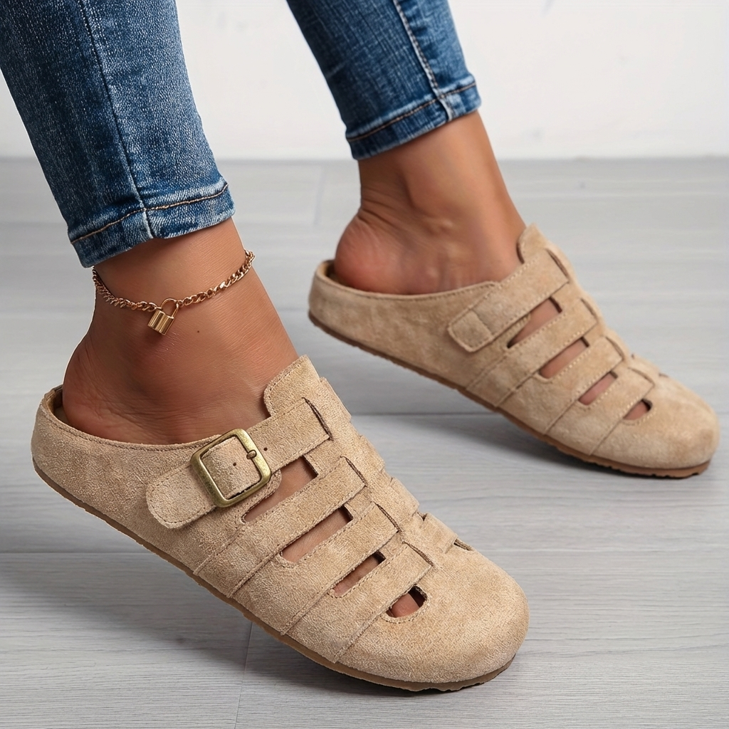 Natalia | Sandalias mule slip-on cómodas