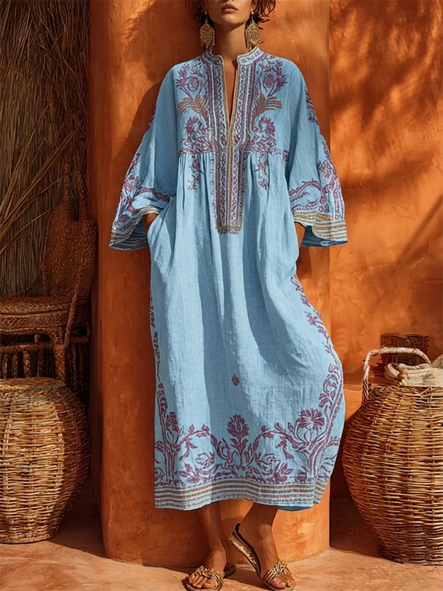 Zahara | Vestido maxi floral bohemio