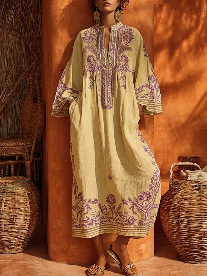 Zahara | Vestido maxi floral bohemio