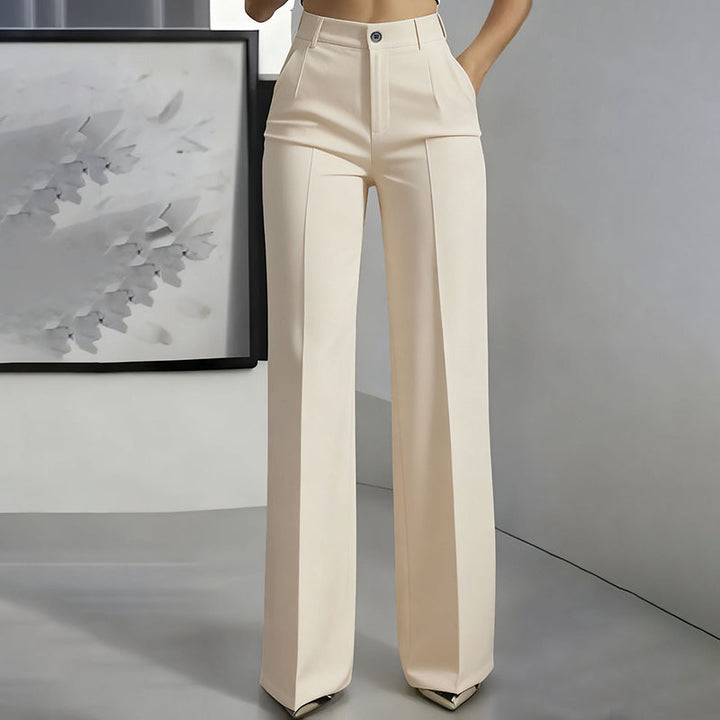 Solo quedan 3 días: ¡50 % de descuento! Pantalones de traje de mujer de cintura alta