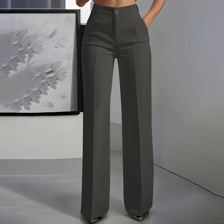 Solo quedan 3 días: ¡50 % de descuento! Pantalones de traje de mujer de cintura alta
